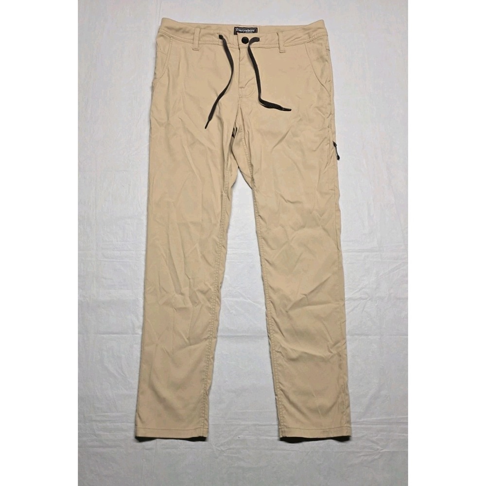 686 Everywhere Slim Fit Performance Hiking Pants Men's 32x31 Beige Khaki Outdoor